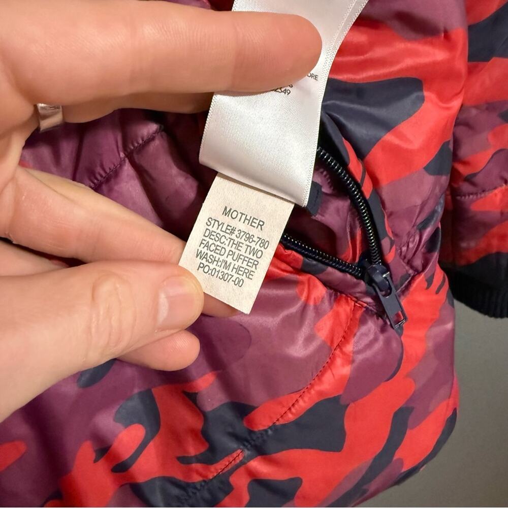MOTHER Reversible Camo Puffer Jacket Size S - Picture 9 of 11